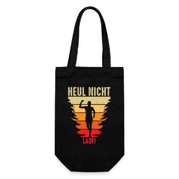 Jogging Gift Jogger Running Sports Fitness - Gift Bag for Bottles - black - Front