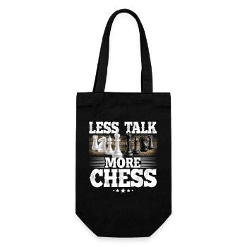 Schach - Geschenkbeutel für Flaschen - Schwarz - Vorne