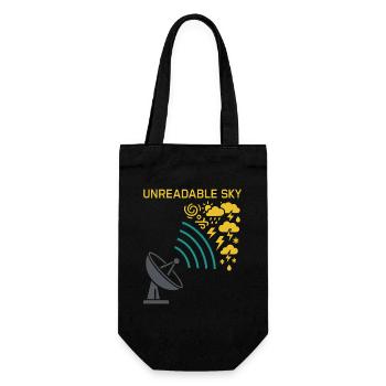 weather, drama, humor, gift, rain, snow - Gift Bag for Bottles - black - Front