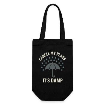 weather, drama, humor, gift, rain, snow - Gift Bag for Bottles - black - Front
