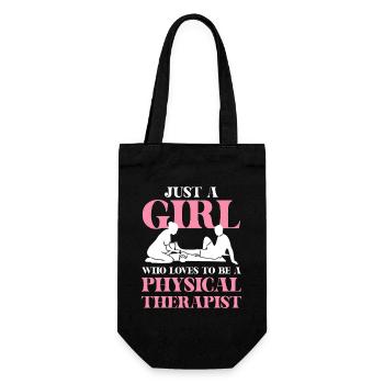 Juste une fille qui adore la kinésithérapie - Sac à bouteille - noir - Devant