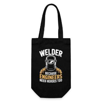 Soudeur qui dit profession, drôle de cadeau de soudeur, - Sac à bouteille - noir - Devant