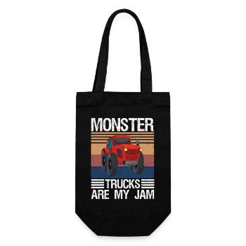 Les Monster Trucks sont mon Monster Vintage Rétro Monster - Sac à bouteille - noir - Devant