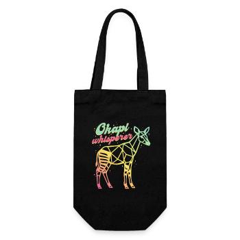 Okapi Whisperer - Gift Bag for Bottles - black - Front