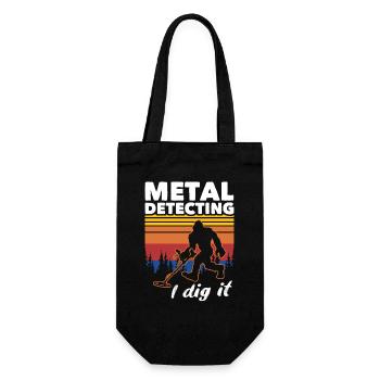 Dirt Fishing Big Foot - Gift Bag for Bottles - black - Front