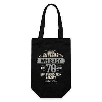 70. Geburtstag 70 Jahre alt Spruch Geschenk - Geschenkbeutel für Flaschen - Schwarz - Vorne