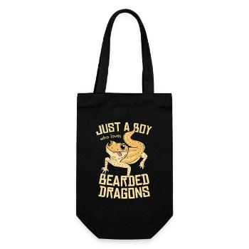 Bearded Dragon Liebe Shirt - Geschenkbeutel für Flaschen - Schwarz - Vorne