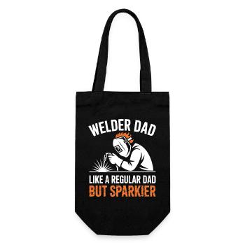 Welder Saying Profession Funny Welder Gift - Gift Bag for Bottles - black - Front