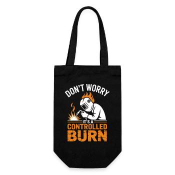 Welder Saying Profession Funny Welder Gift - Gift Bag for Bottles - black - Front