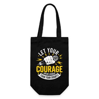 Poésie Slam Speak Loud Slam Poésie - Sac à bouteille - noir - Devant