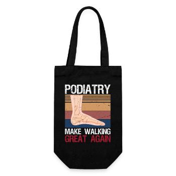 Funny Podiatrist Gift Cool Podiatry - Gift Bag for Bottles - black - Front