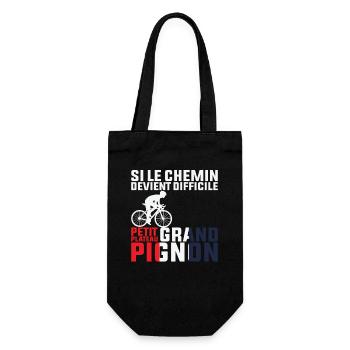 Si Le Chemin Devient Difficile - Cycliste Cadeau - Sac à bouteille - noir - Devant