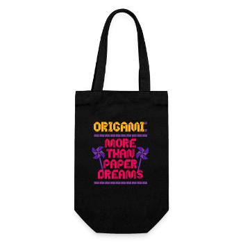 Origami More Than Paper Dreams - Gift Bag for Bottles - black - Front