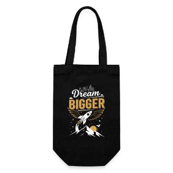 Dream Big | Future - Gift Bag for Bottles - black - Front