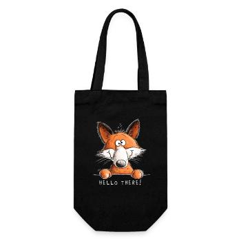 Drôle de Fox Bonjour le Diable de Dessin Animé - Sac à bouteille - noir - Devant