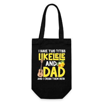 Ukulélé hawaïen Ukulélé Papa que j’ai - Sac à bouteille - noir - Devant