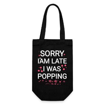 I'm sorry - Gift Bag for Bottles - black - Front