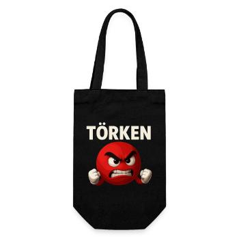 Drôle Dire Törken Dessin animé Drôle Dinde Mème - Sac à bouteille - noir - Devant