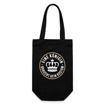 Queen doesn't need a costume disguise carnival - Gift Bag for Bottles - black - Front