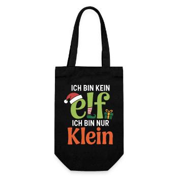 I'm not an ELF, I'm just small - Gift Bag for Bottles - black - Front