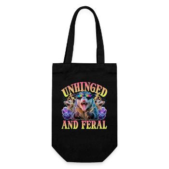 Funny Opossum - Gift Bag for Bottles - black - Front