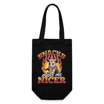 Funny Opossum - Gift Bag for Bottles - black - Front