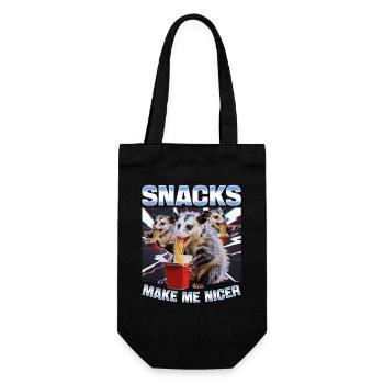 Funny Opossum - Gift Bag for Bottles - black - Front