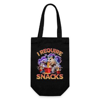 Funny Opossum - Gift Bag for Bottles - black - Front