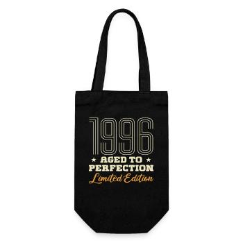 1996 The Age of Perfection 96 Birthday Gift - Gift Bag for Bottles - black - Front