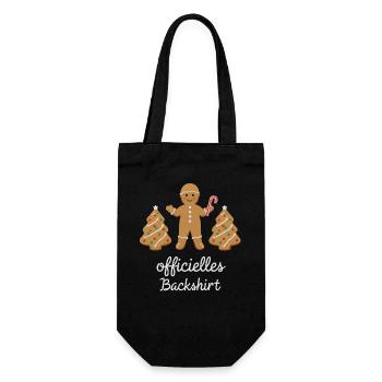 Cookies Baking Christmas Time Cookies Gingerbread - Gift Bag for Bottles - black - Front
