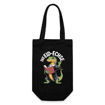 Legal Oath Lizard Funny Reptile Design - Gift Bag for Bottles - black - Front