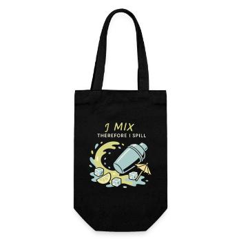Shaker Stuck Beginner Mixologist - Gift Bag for Bottles - black - Front