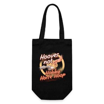 Anti Hobby Horsing Hoovers Not Hobby Horse Hoop - Geschenkbeutel für Flaschen - Schwarz - Vorne