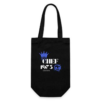 Chef Edition 1973 52 Birthday Saying - Gift Bag for Bottles - black - Front