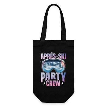Apres Ski Party Crew Piste - Geschenkbeutel für Flaschen - Schwarz - Vorne