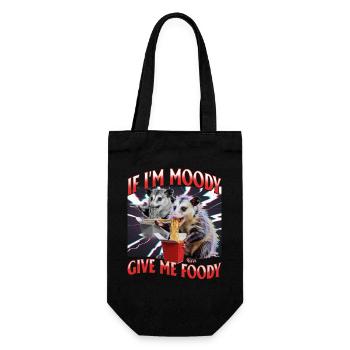 Funny Opossum - Gift Bag for Bottles - black - Front