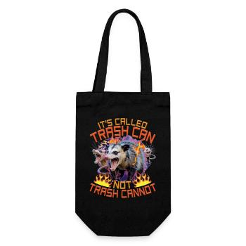 Funny Opossum - Gift Bag for Bottles - black - Front