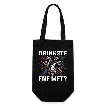 Boisste ene met ? – Chèvre de fête foraine - Sac à bouteille - noir - Devant