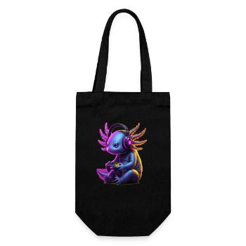 Axolotl Jeux vidéo d’animaux Jeux drôles - Sac à bouteille - noir - Devant