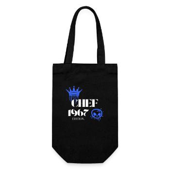 Chef Edition 1967 58 Birthday Saying - Gift Bag for Bottles - black - Front