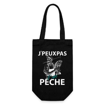Je peux pas J'ai Pêche - Sac à bouteille - noir - Devant