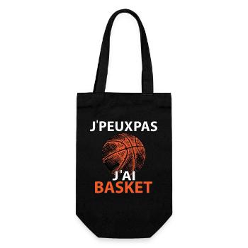 Je peux pas J'ai Basket - Sac à bouteille - noir - Devant