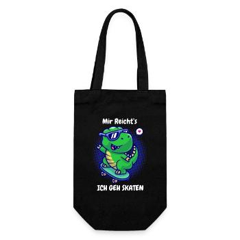 J’en ai assez, je vais faire du skate - Dino Skateboard - Sac à bouteille - noir - Devant