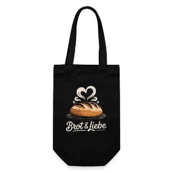 Motif Pain & Amour Robuste pour les boulangers amateurs - Sac à bouteille - noir - Devant