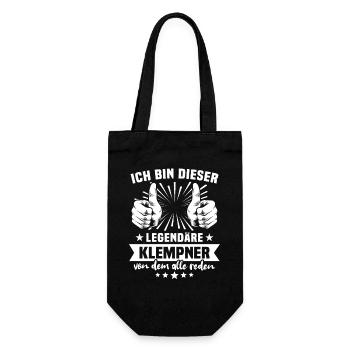 Plumber legend - Gift Bag for Bottles - black - Front