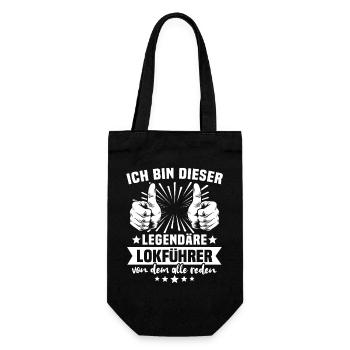 Train Driver Legend - Gift Bag for Bottles - black - Front