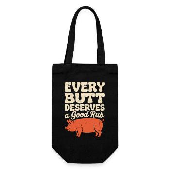 Art BBQ drôle pour hommes, femmes grillant de la viande - Sac à bouteille - noir - Devant