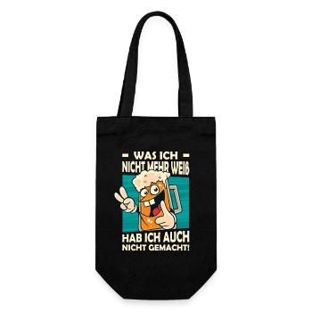 Dictons drôles, tenues amusantes, ironie, sarcasme - Sac à bouteille - noir - Devant