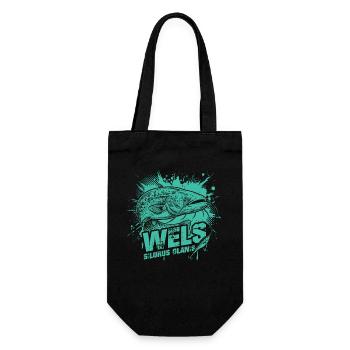 Poisson-chat / Silure glane – Le géant des profondeurs - Sac à bouteille - noir - Devant