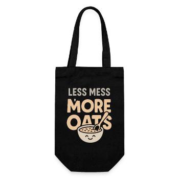 Porridge Breakfast Culture Overnight - Gift Bag for Bottles - black - Front